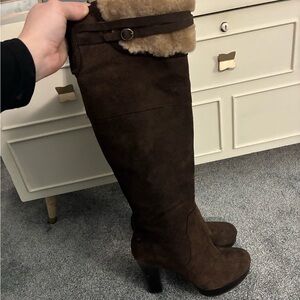 UGG Dark Brown Over the Knee Boots